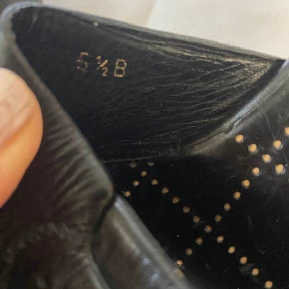 Auth. Chanel Leather Heels Sandals With Wooden Platform Size 5, 5 Made in Italy - Picture 5 of 9